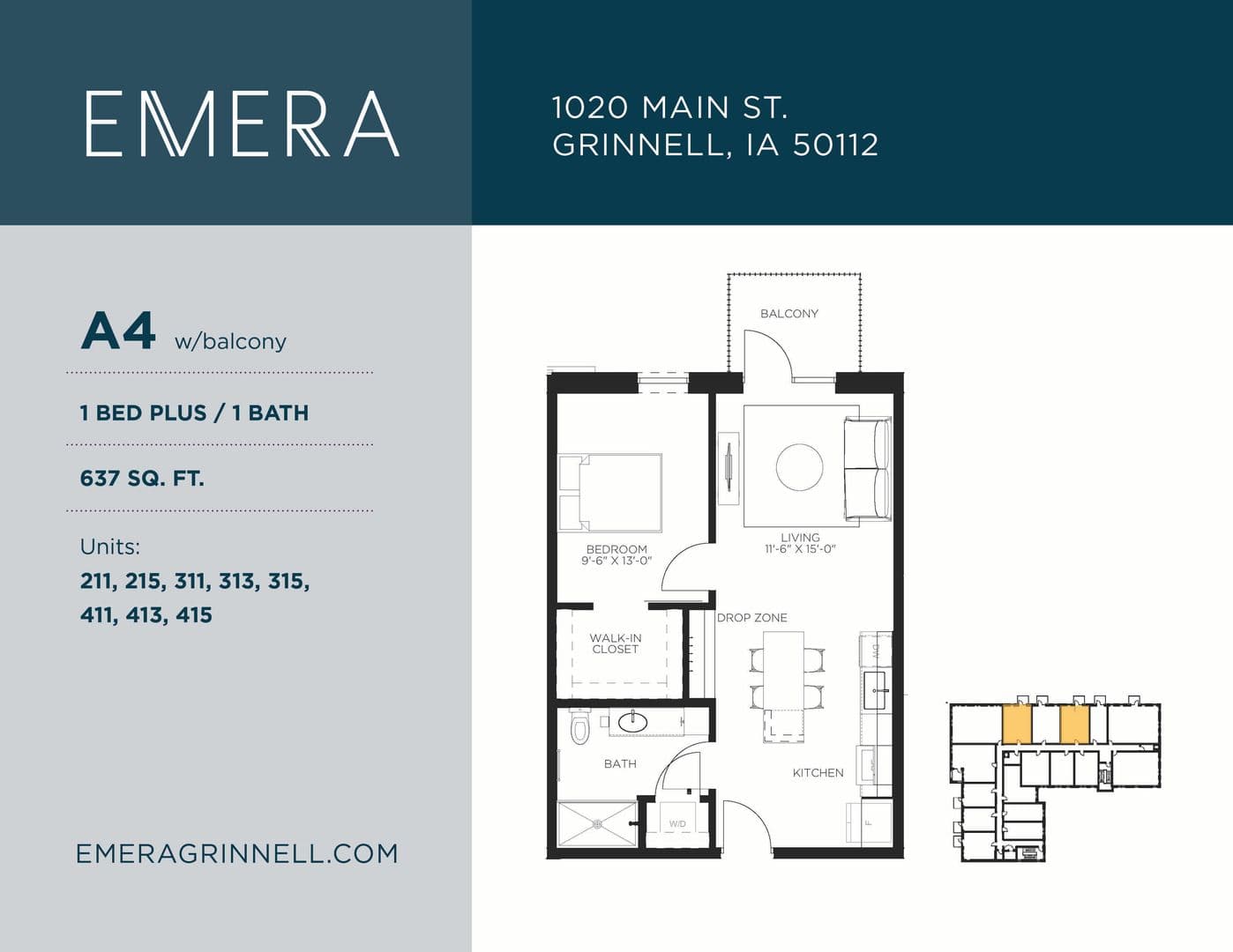 Grinnell Apartment: 1020 Main Street