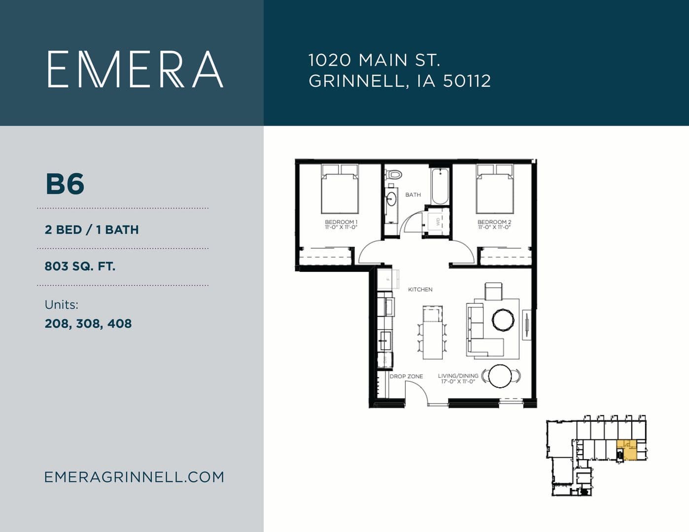 Grinnell Apartment: 1020 Main Street
