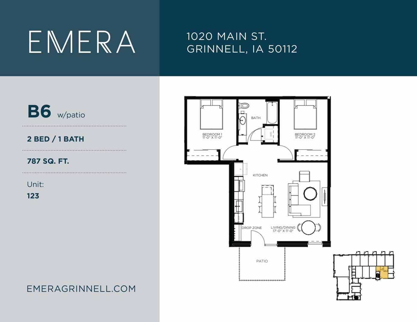 Grinnell Apartment: 1020 Main Street