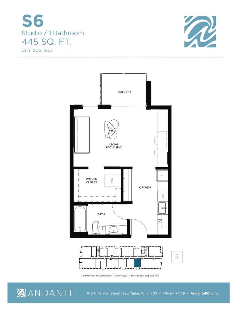 Eau Claire Apartment: 100 N Farwell Street