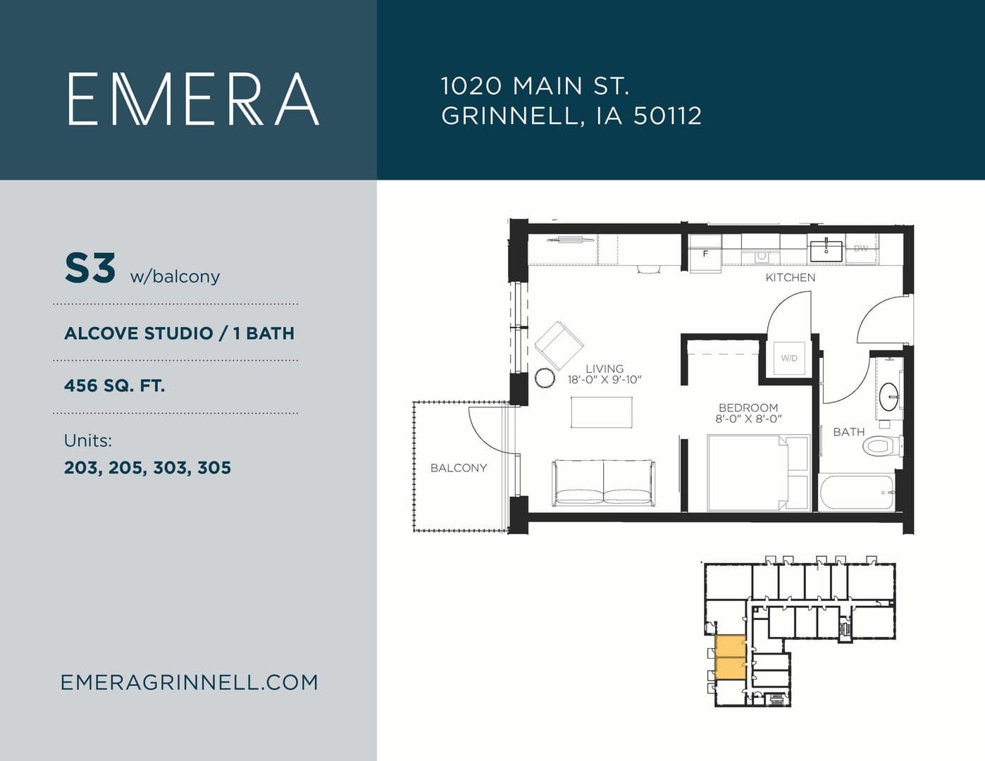 Grinnell Apartment: 1020 Main Street