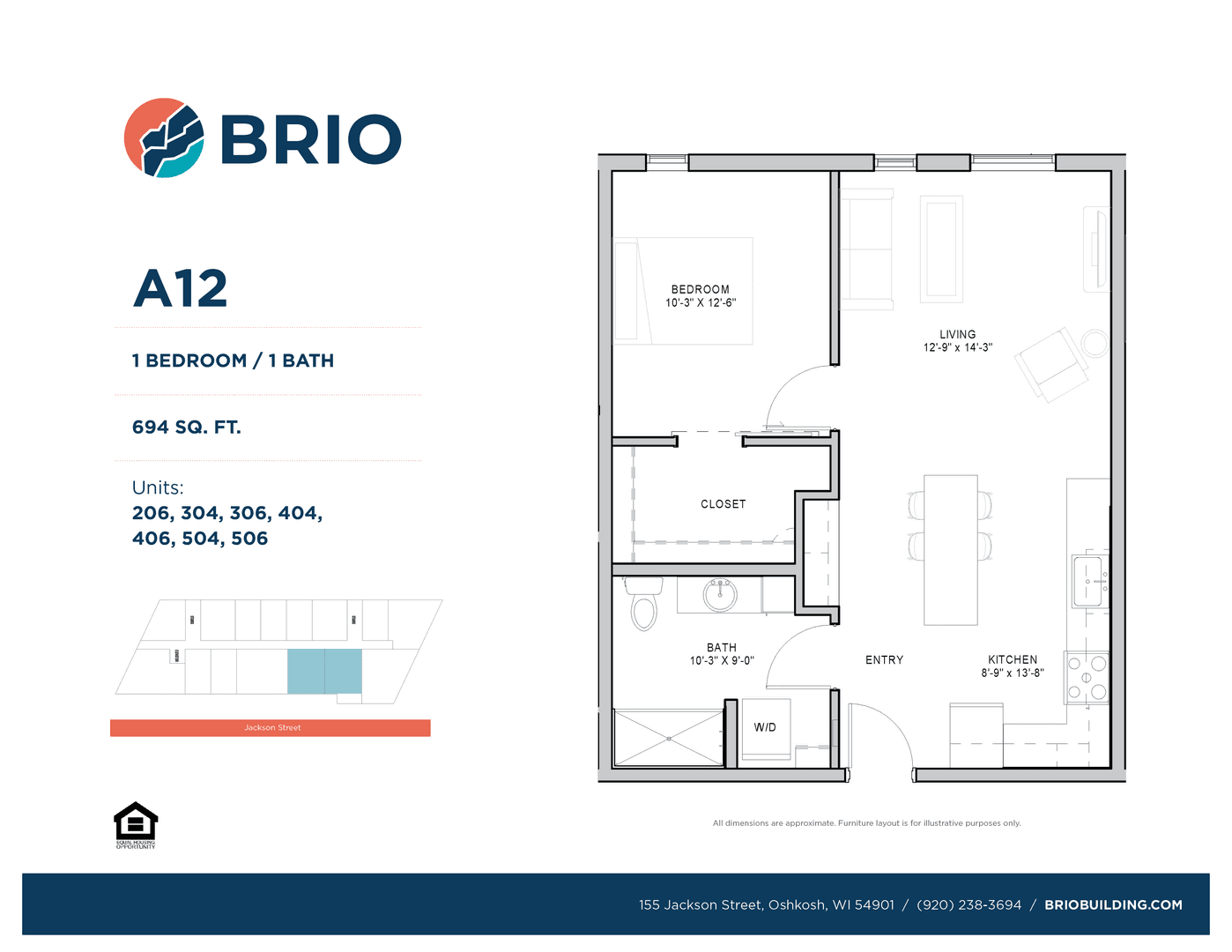 Oshkosh Apartment: 155 Jackson Street
