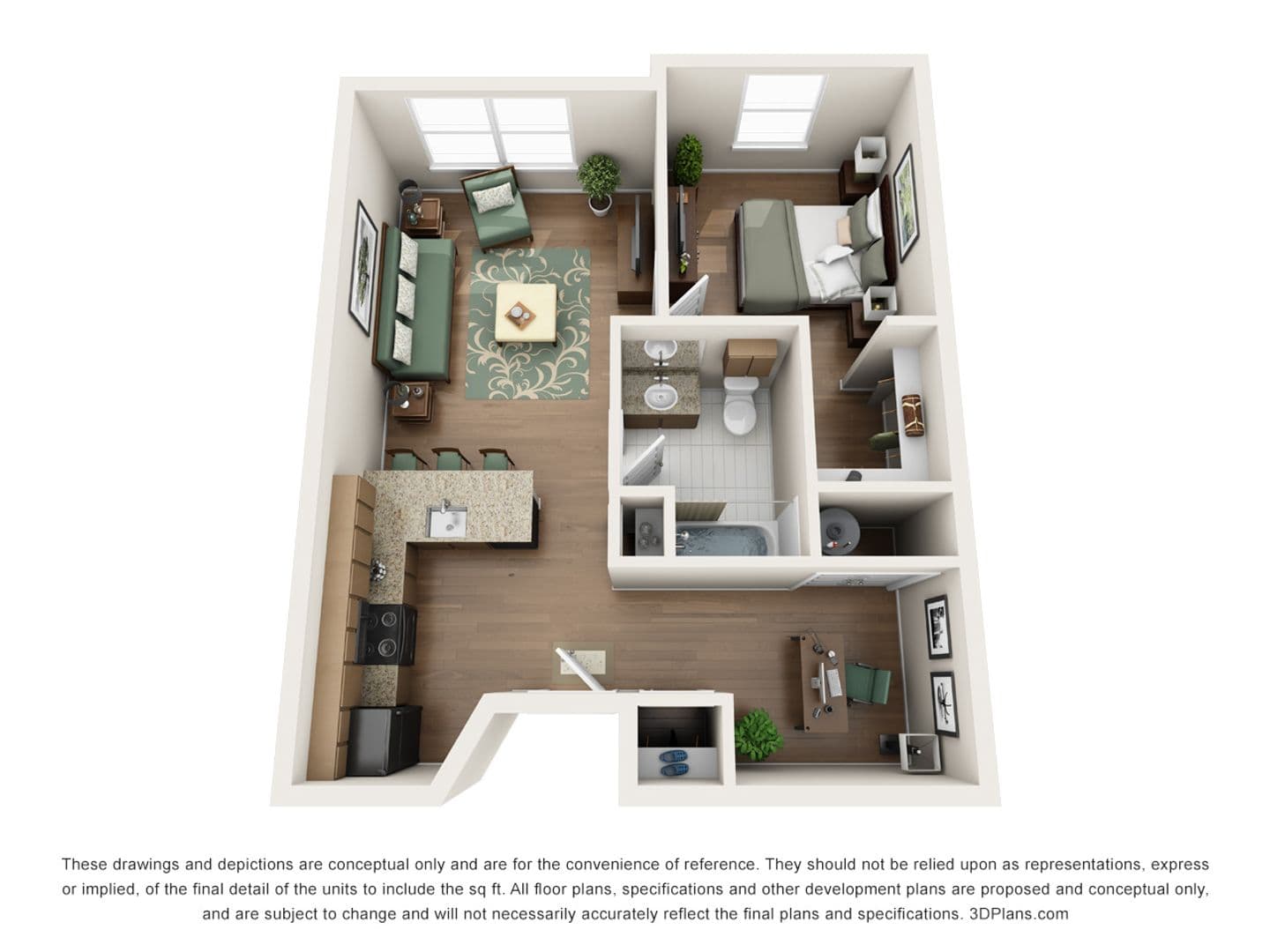 Linden Apartment: 103 S Wood Ave