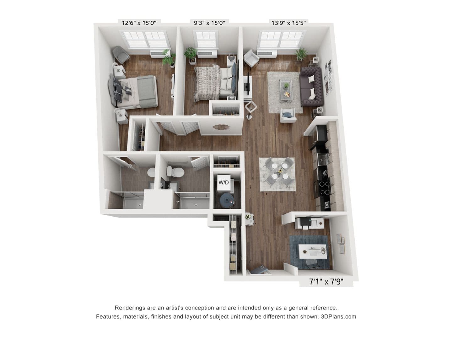 Linden Apartment: 100 S Wood Ave