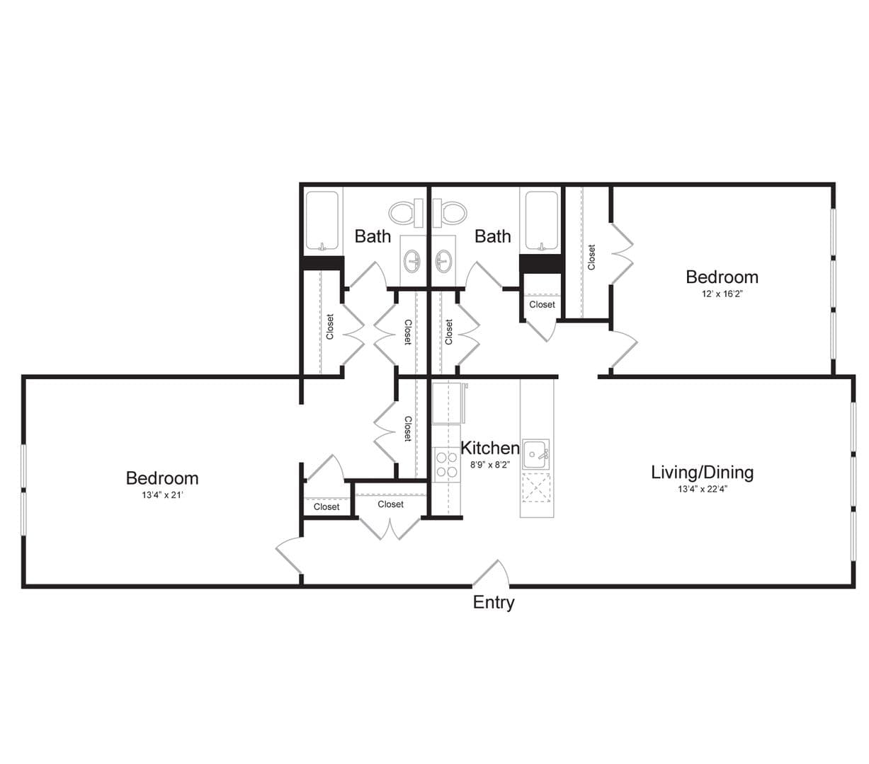 North Bergen Apartment: 1305 Paterson Plank Rd