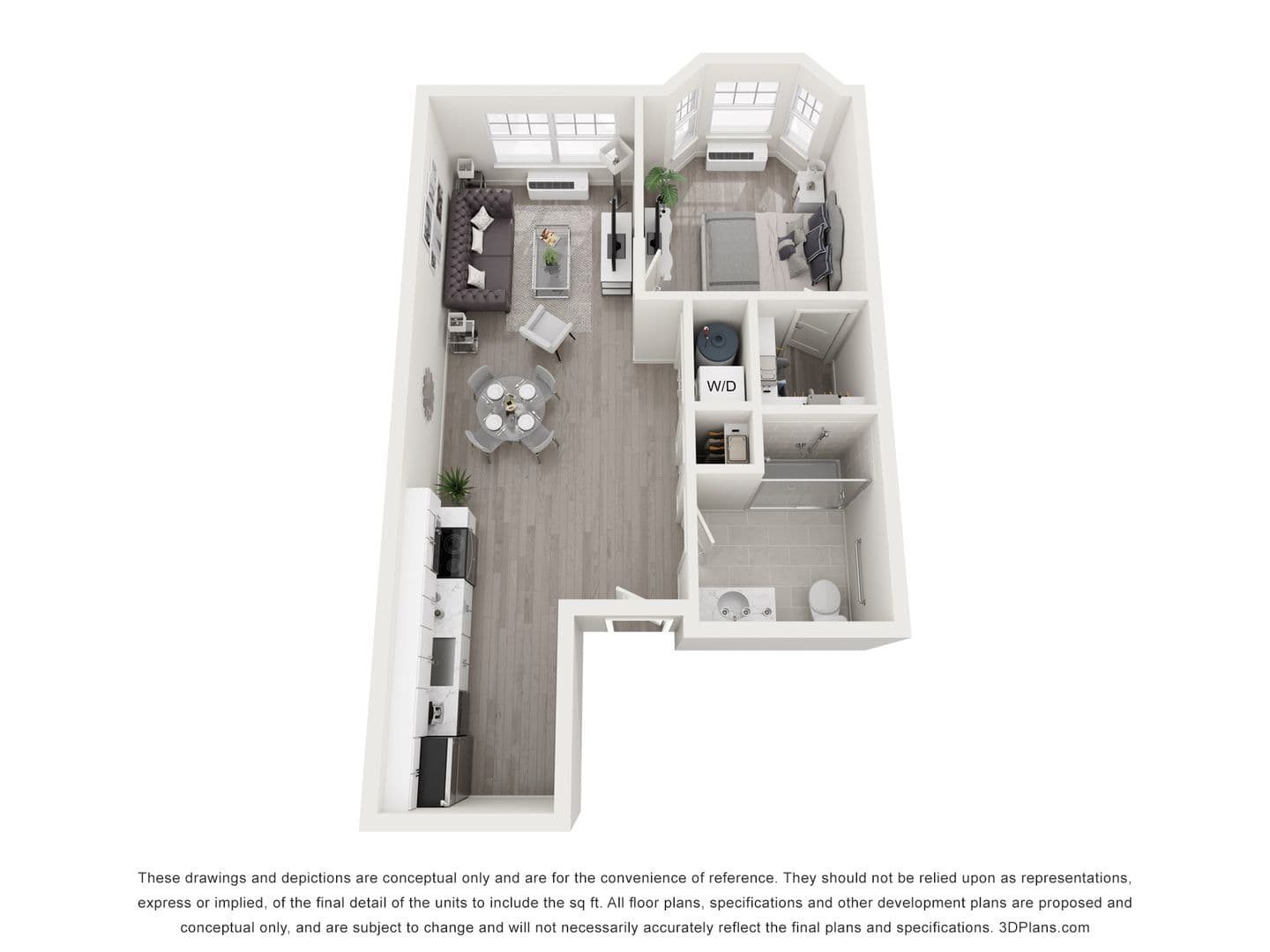 Garfield Apartment: 848 River Drive