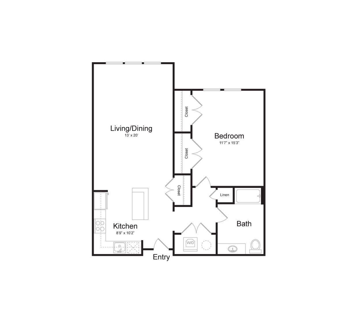 North Bergen Apartment: 1305 Paterson Plank Rd