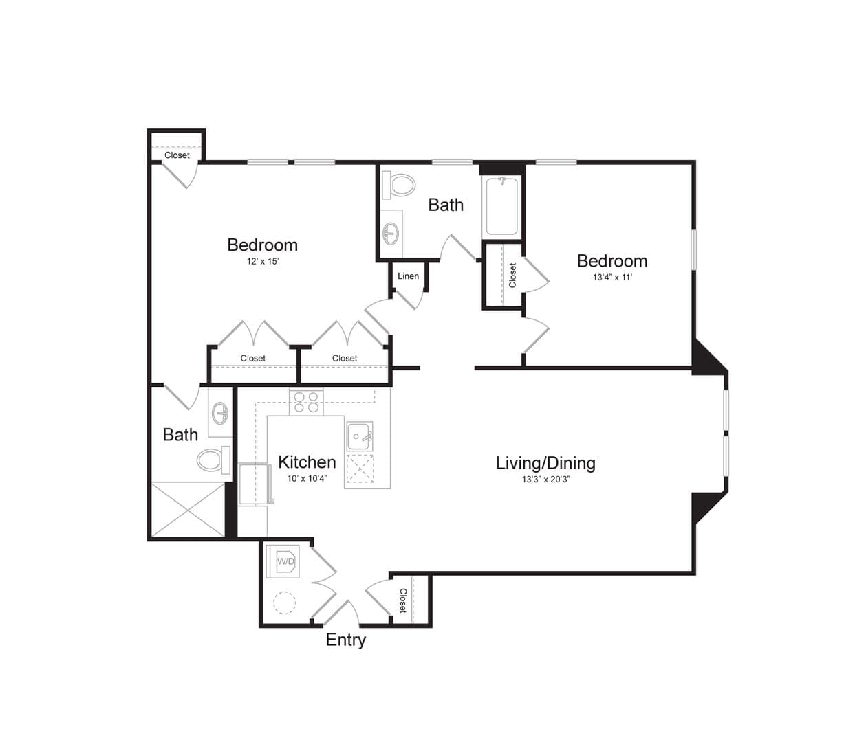North Bergen Apartment: 1305 Paterson Plank Rd
