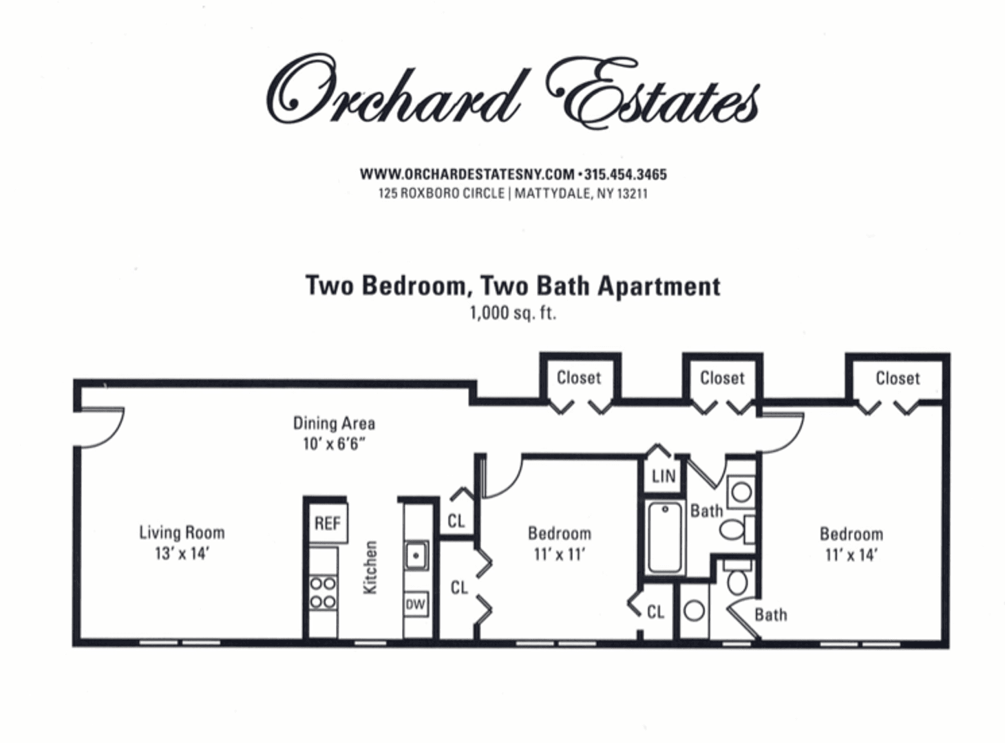 Mattydale Apartment: 125 Roxboro Circle