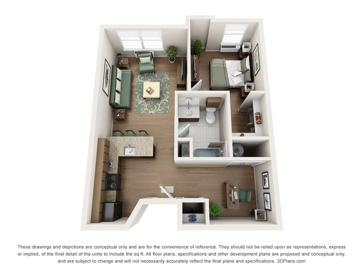 Linden Apartment: 103 S Wood Ave