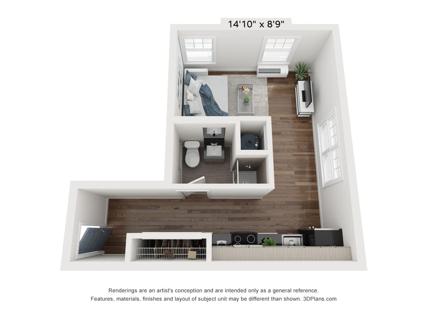 Linden Apartment: 100 S Wood Ave