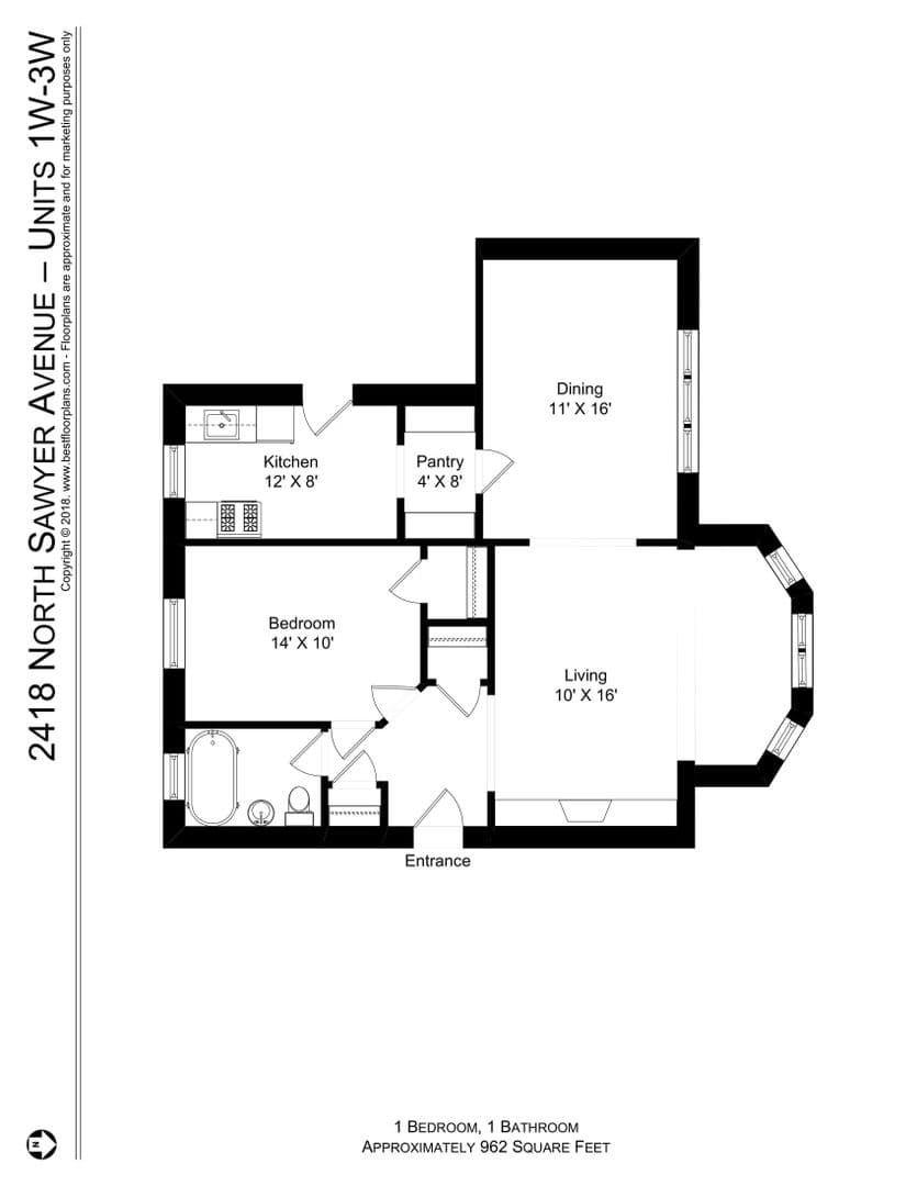 Chicago Apartment: 2418-28 N. Sawyer