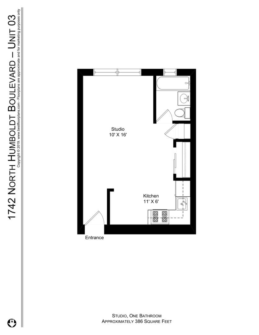 Chicago Apartment: 1742 N. Humboldt Blvd.