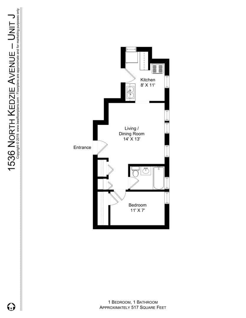 Chicago Apartment: 1530-42 N. Kedzie