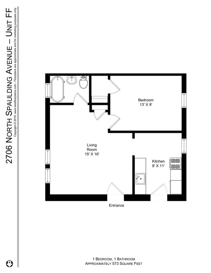 Chicago Apartment: 2700-14 N. Spaulding