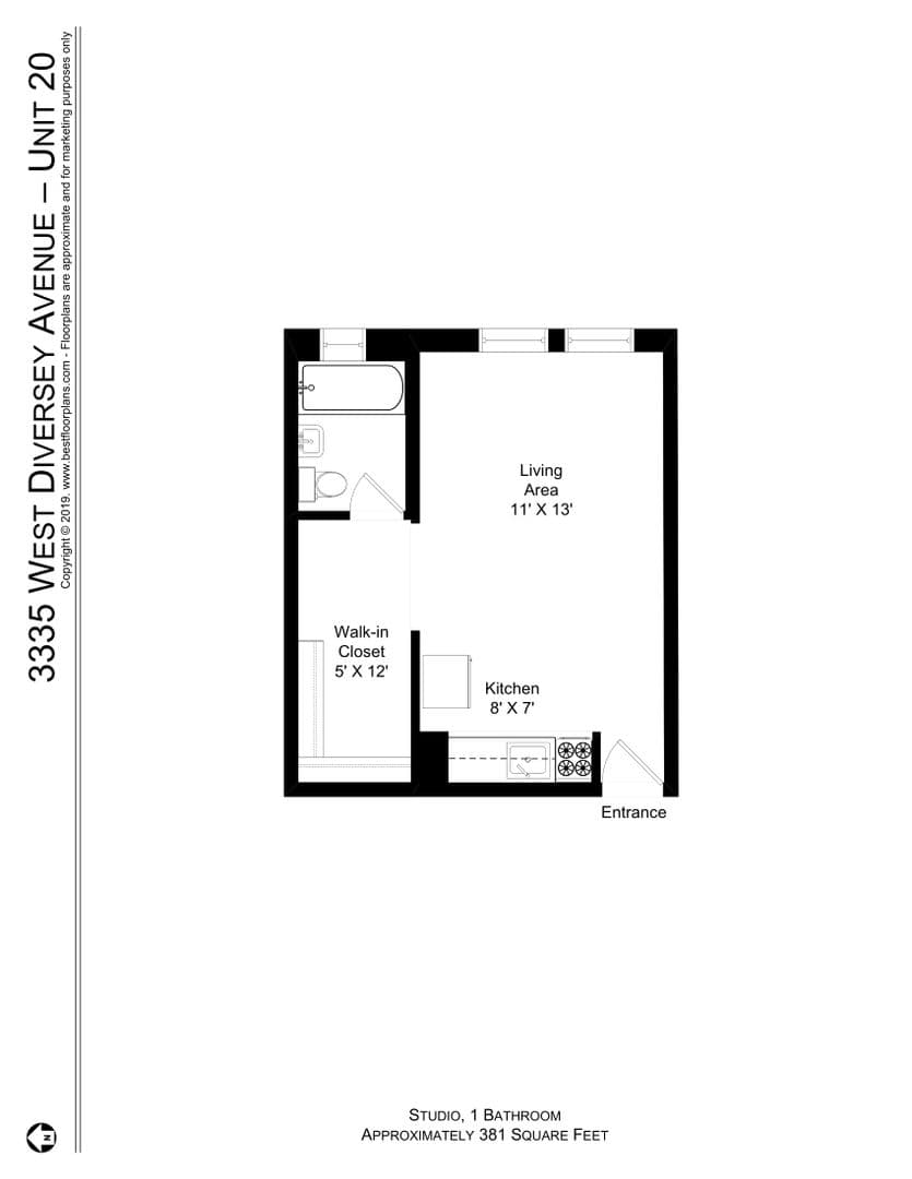 Chicago Apartment: 2779 N. Milwaukee