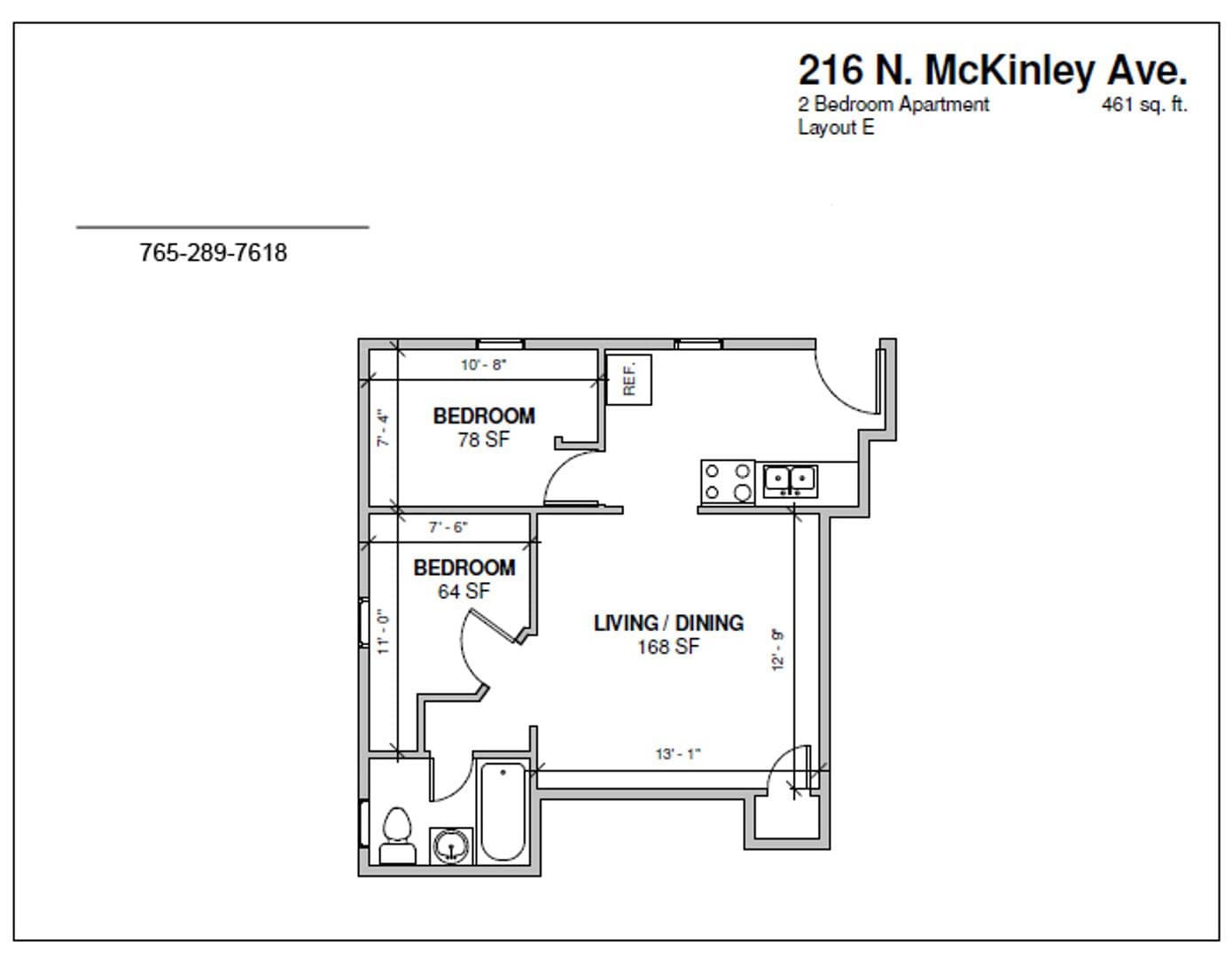 Muncie Apartment: 216 N McKinley Ave.
