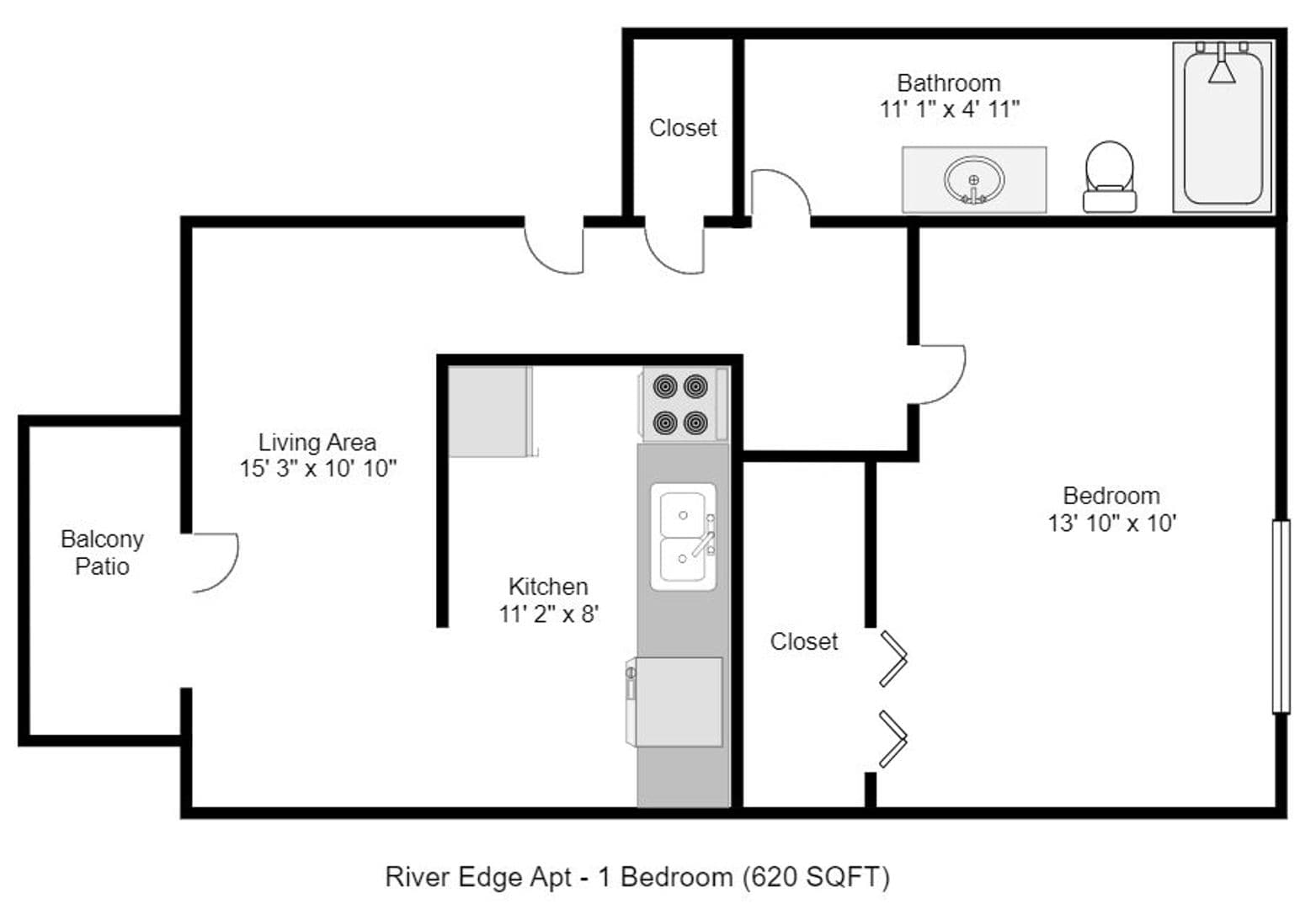 Muncie Apartment: 1408 W White River Blvd