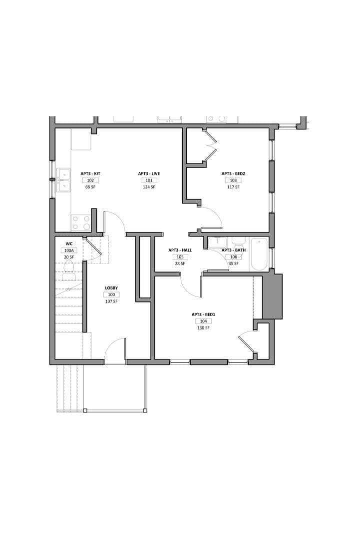 Ithaca Apartment: 110-113 Stewart Ave