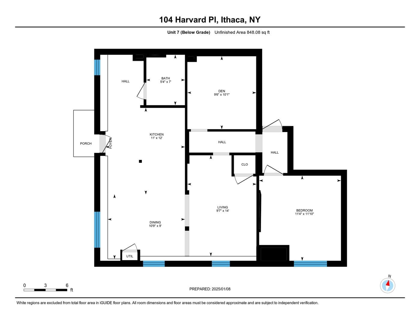Ithaca Apartment: 104 Harvard Pl