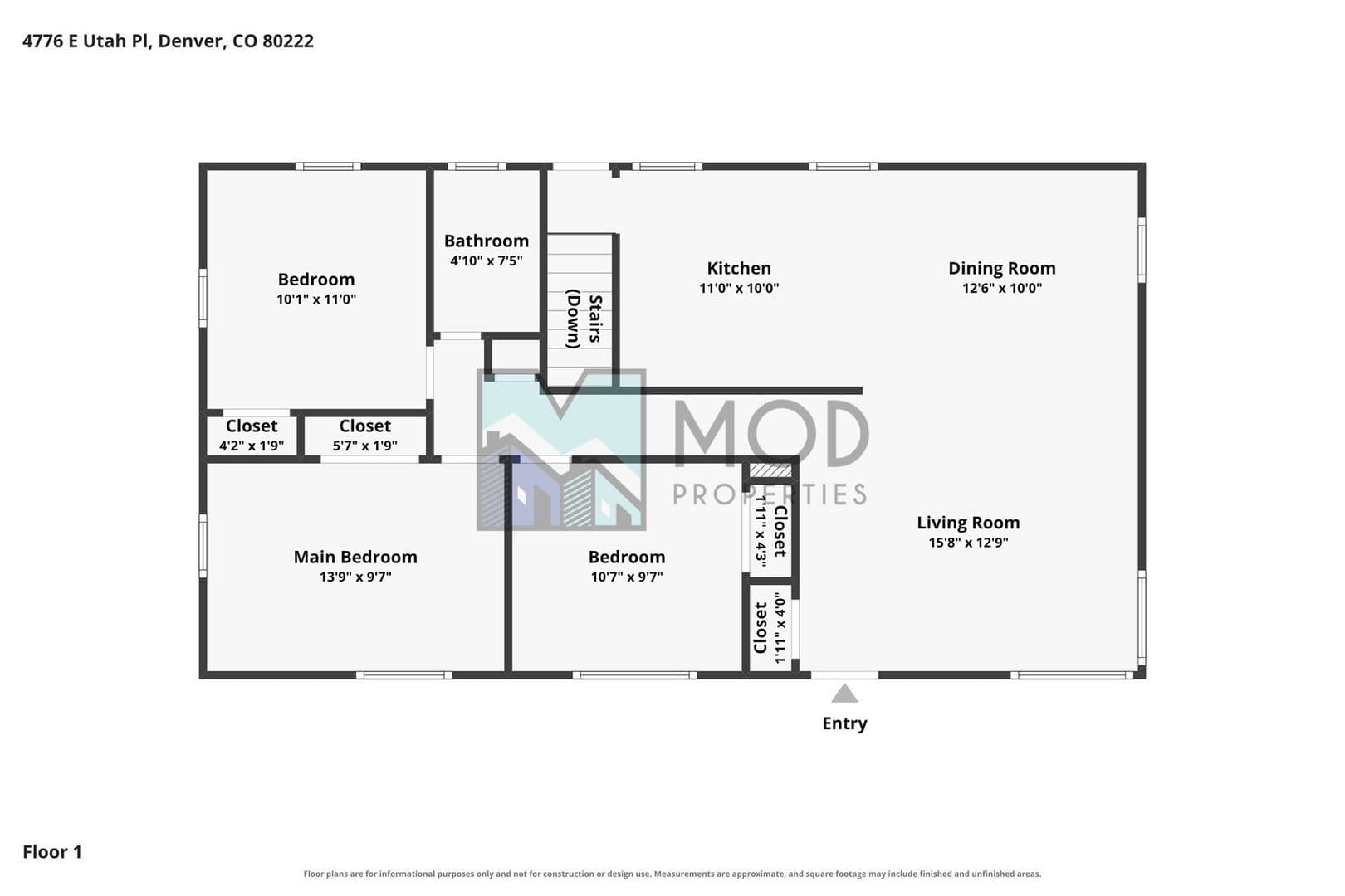 Denver House: 4776 East Utah Place