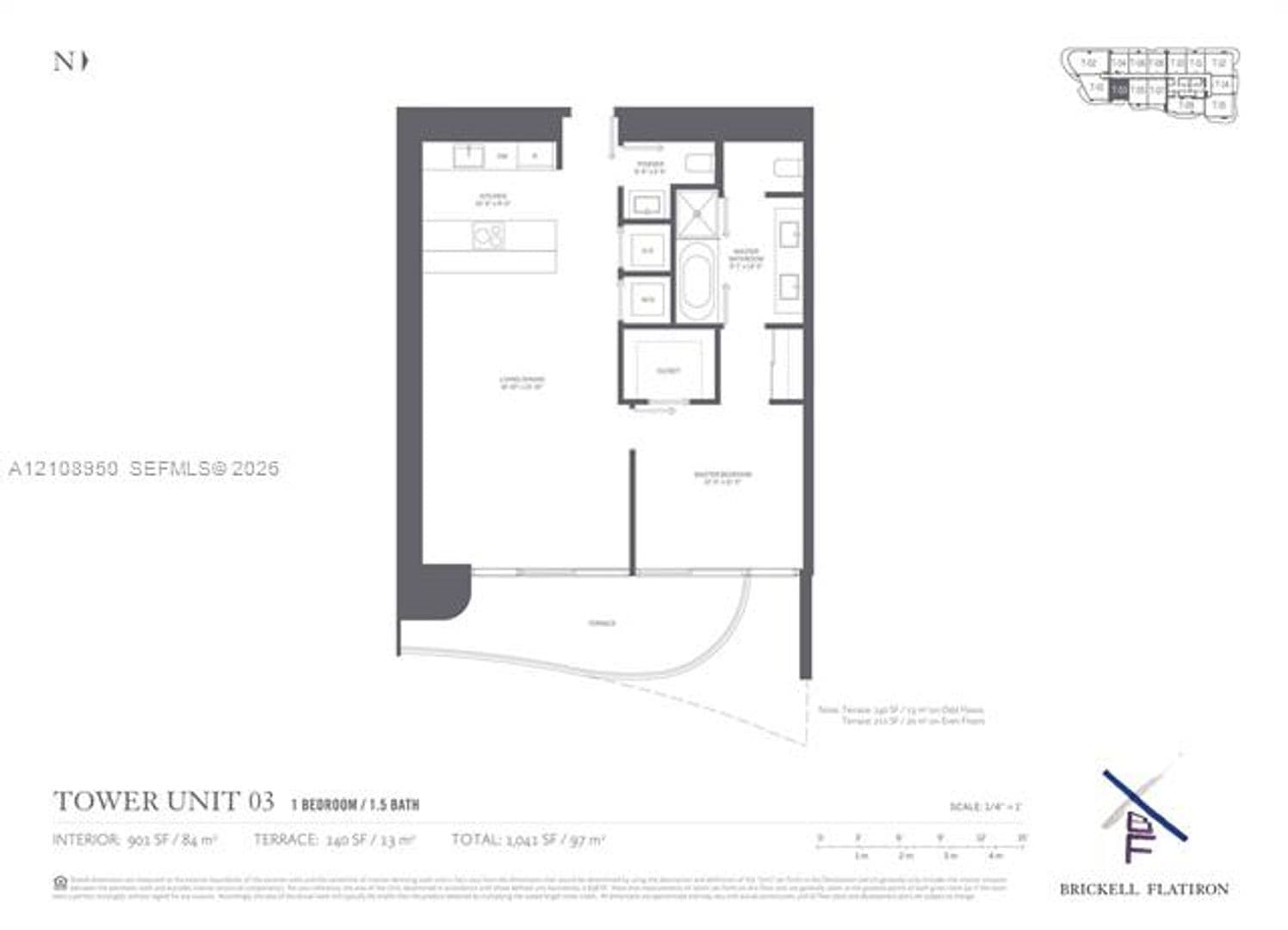 Miami Condo: 1000 Brickell Plz cu-4303