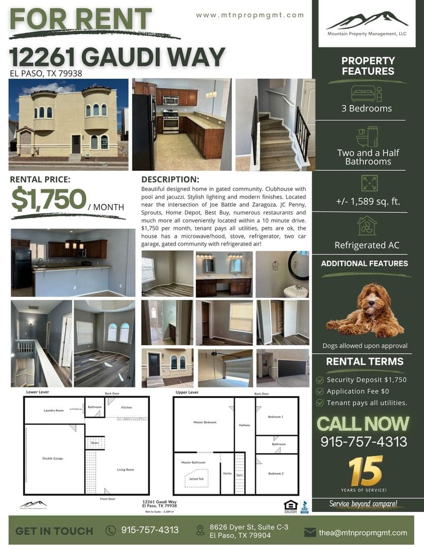 El Paso House: 12261 Gaudi Way