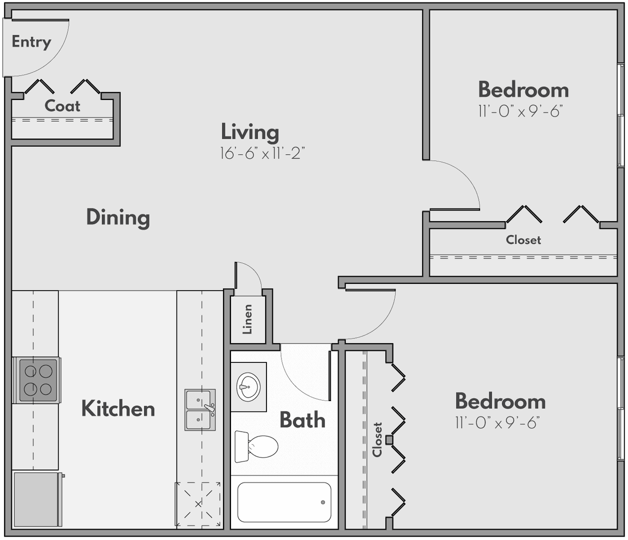 East Lansing Apartment: 144, 212, 224 Highland Avenue