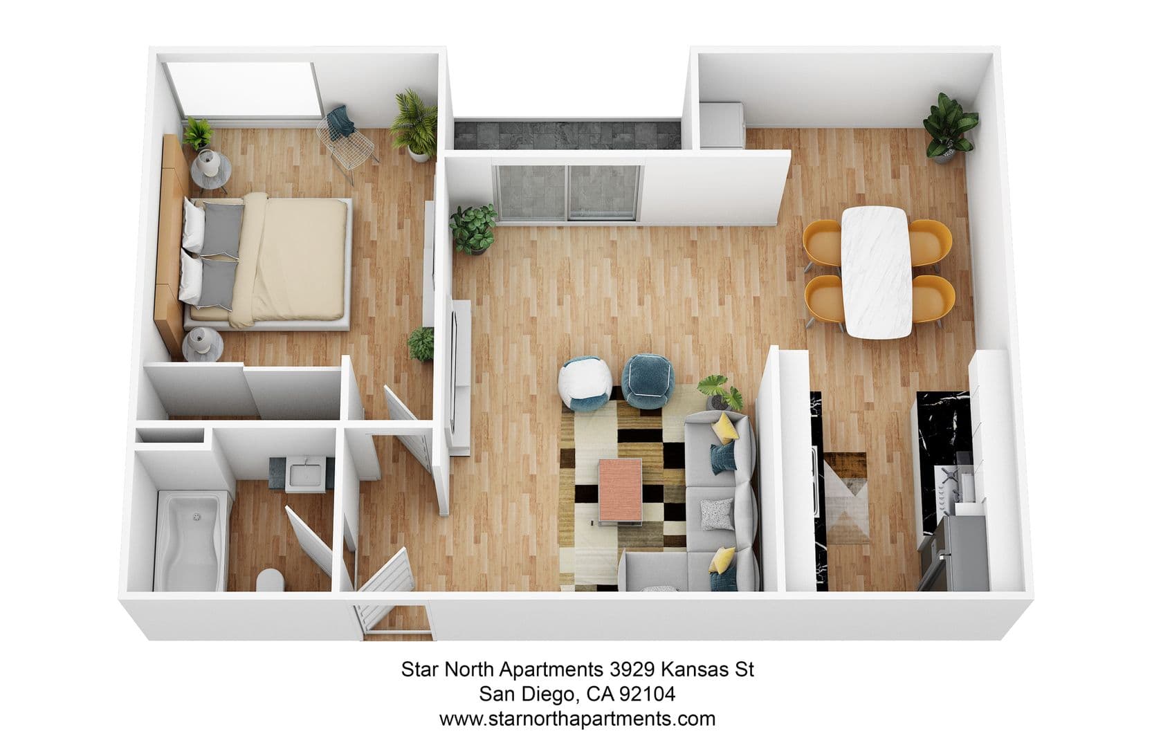 San Diego Apartment: 3929 Kansas Street