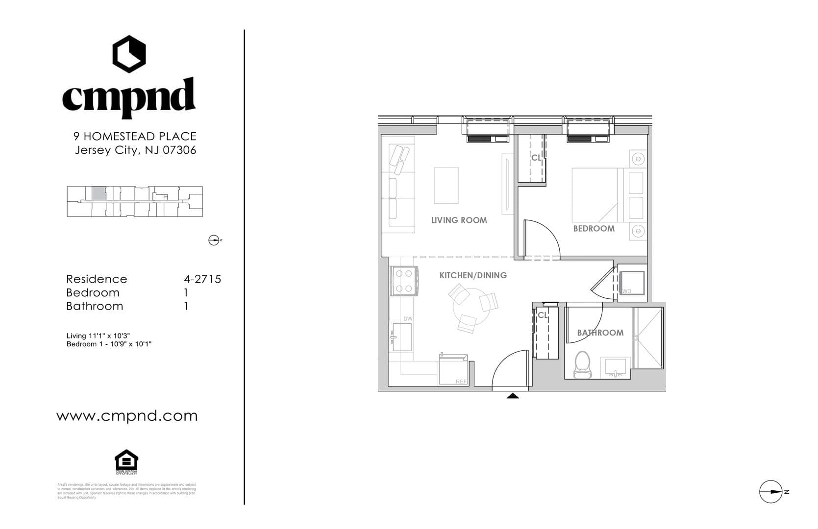Jersey City Apartment: 9 Homestead Place