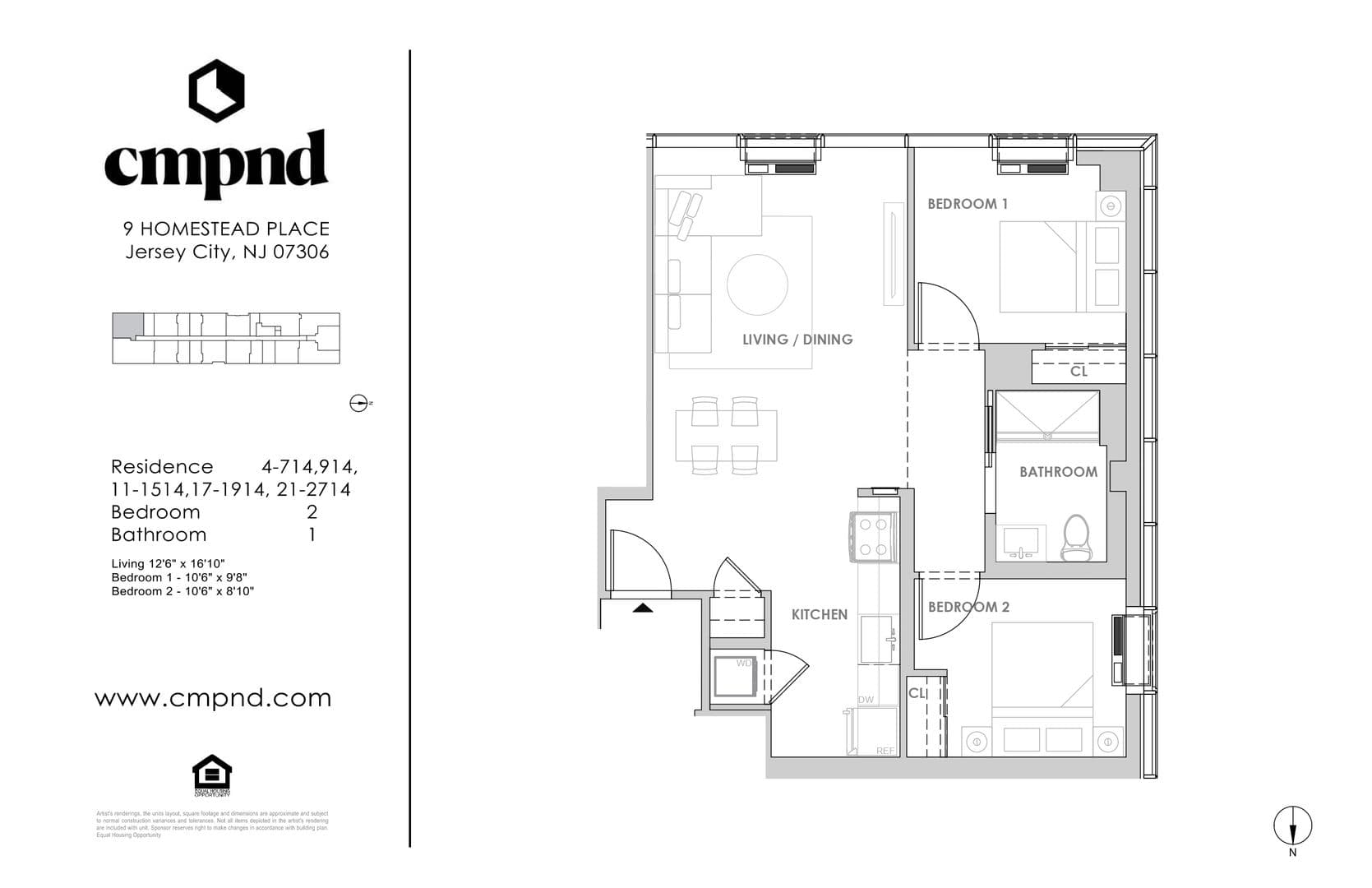 Jersey City Apartment: 9 Homestead Place