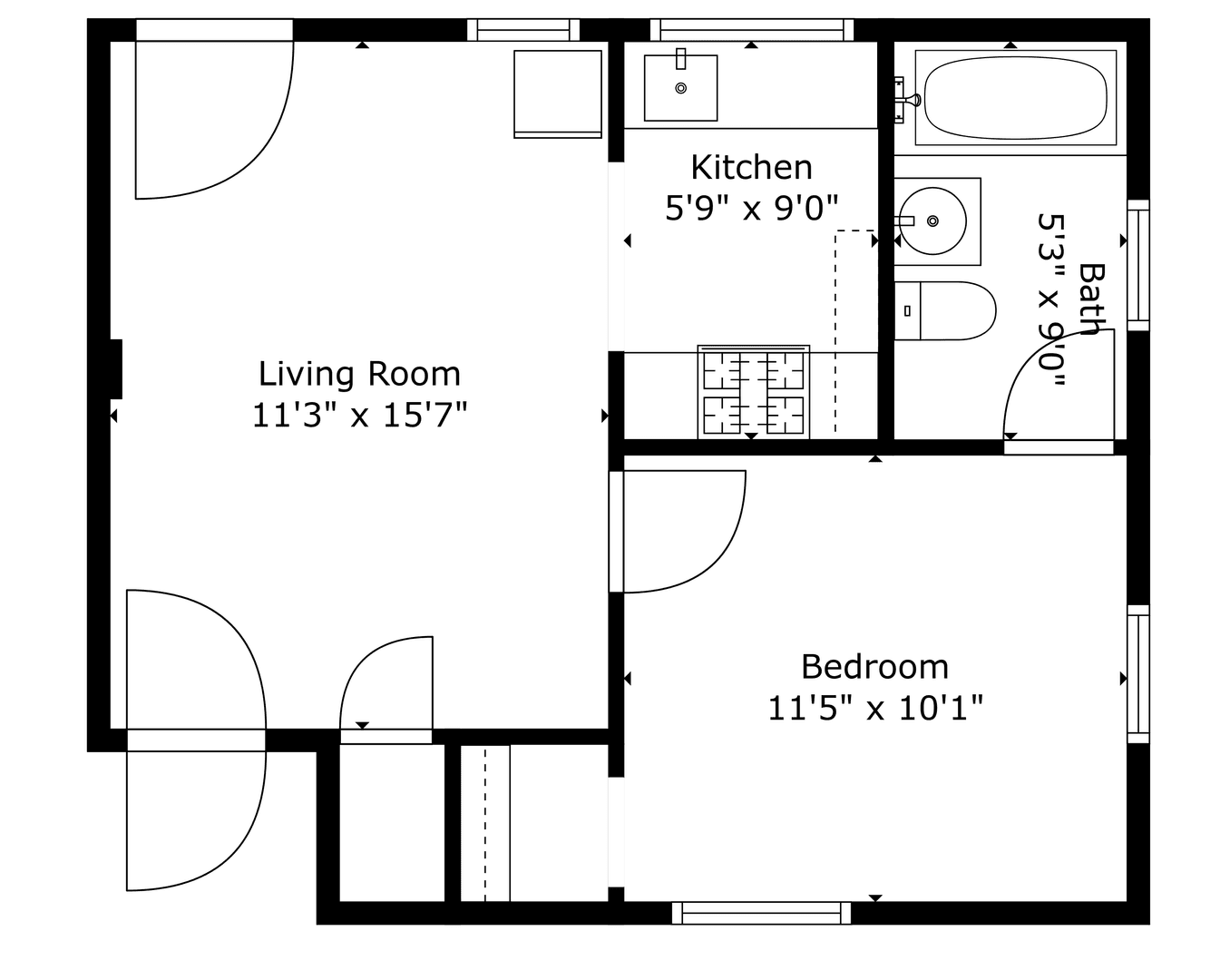 Long Beach Apartment: 1049 E 5th Street