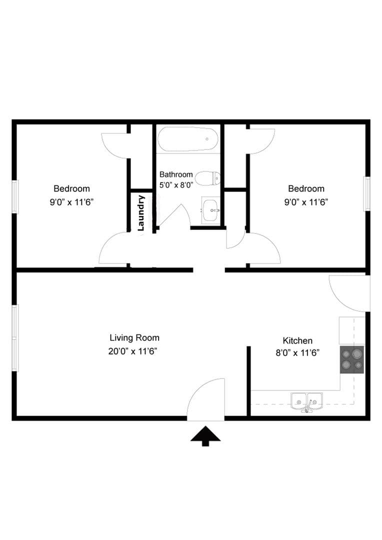 Elon Apartment: 739 East Haggard Ave.