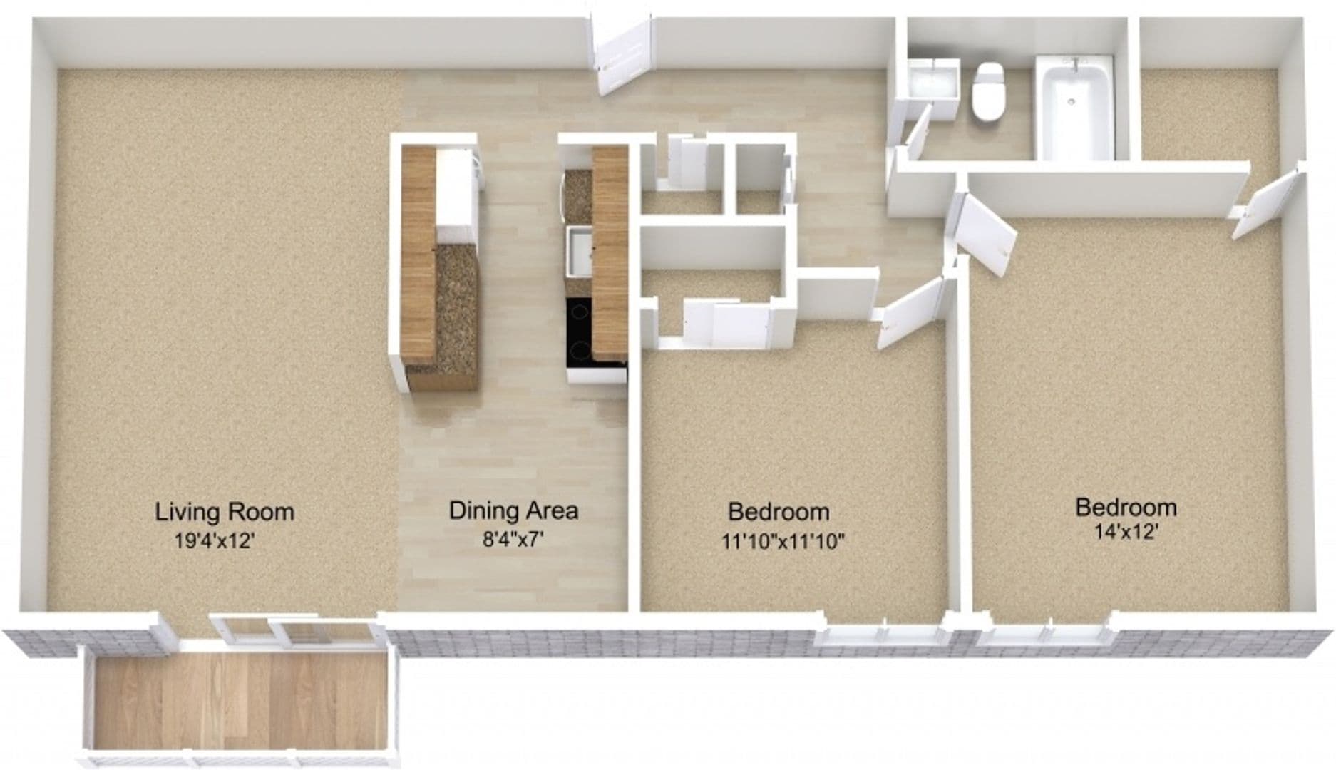 State College Apartment: 411 Waupelani Dr.