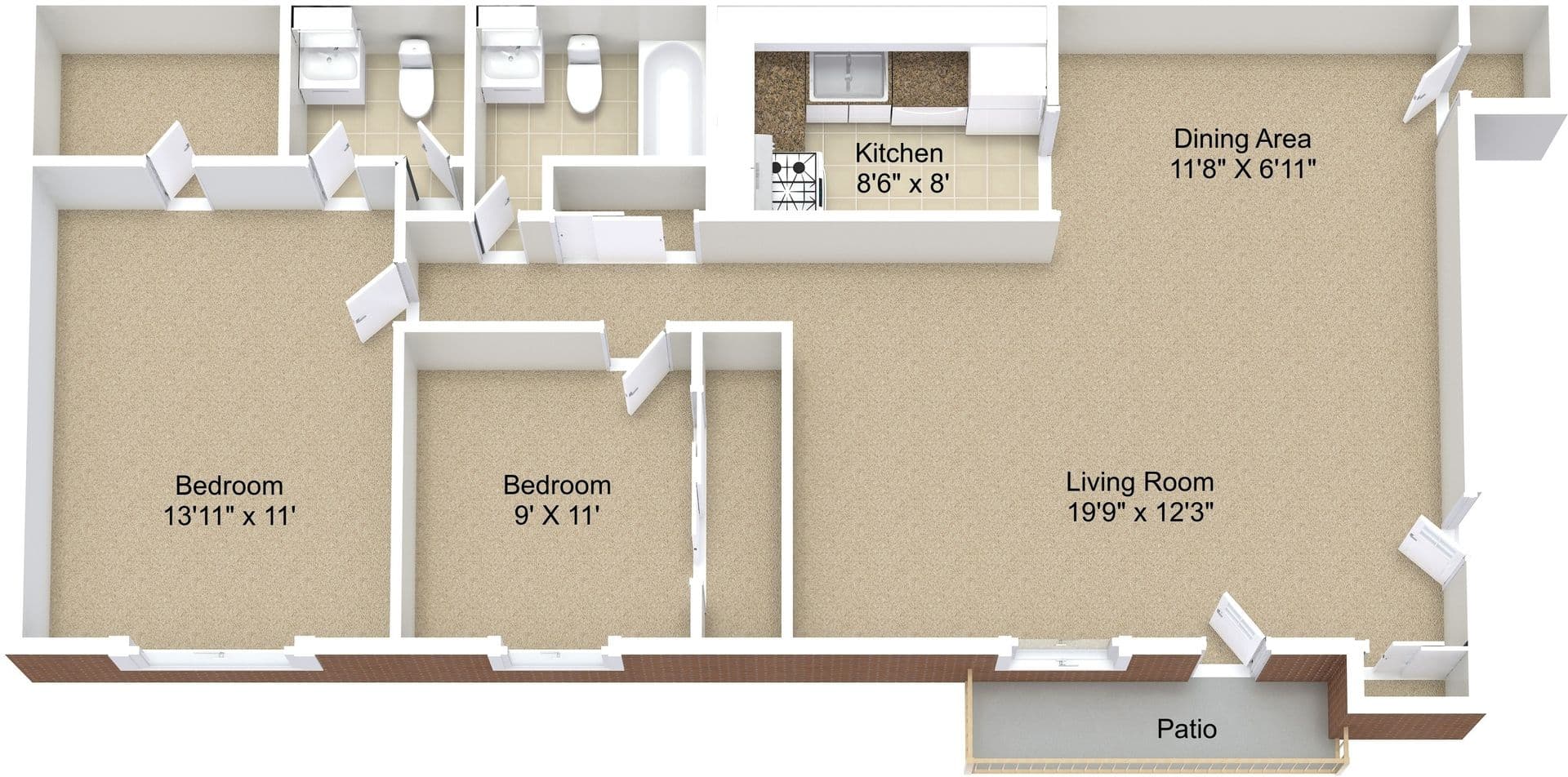 State College Apartment: West Aaron Drive