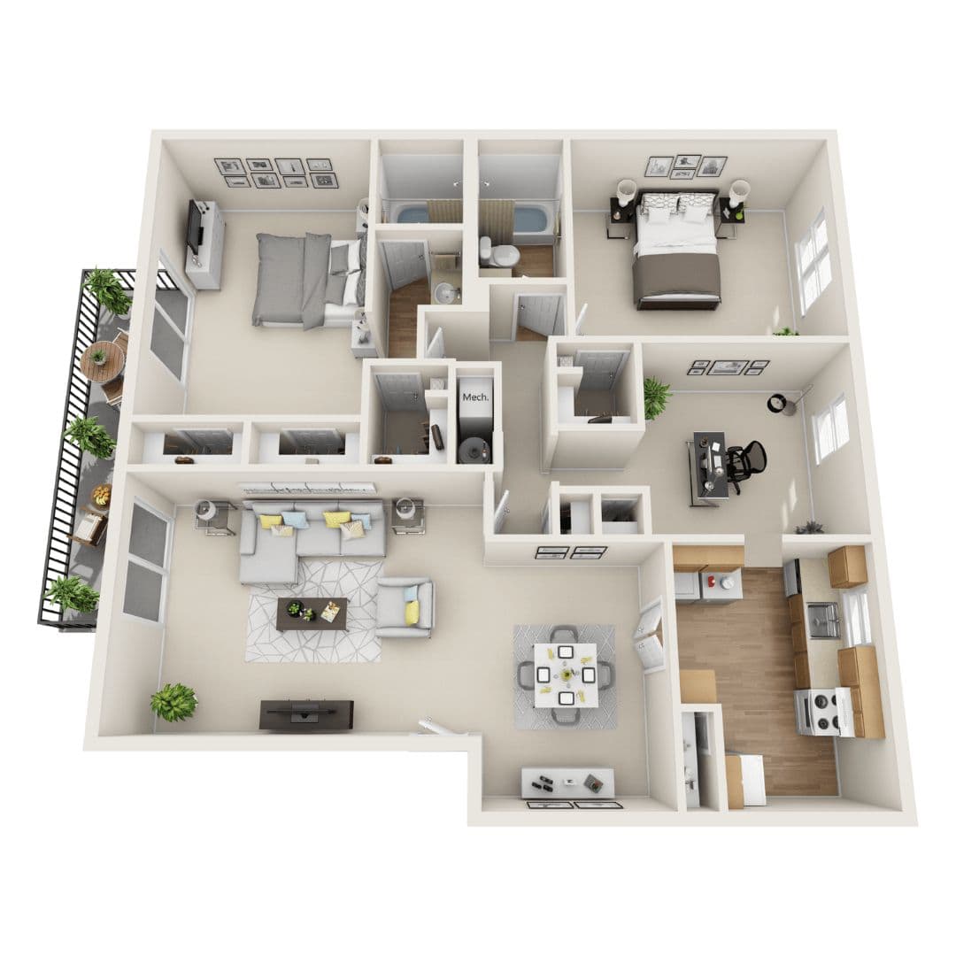 Roswell Apartment: 100 Chattahoochee Cir