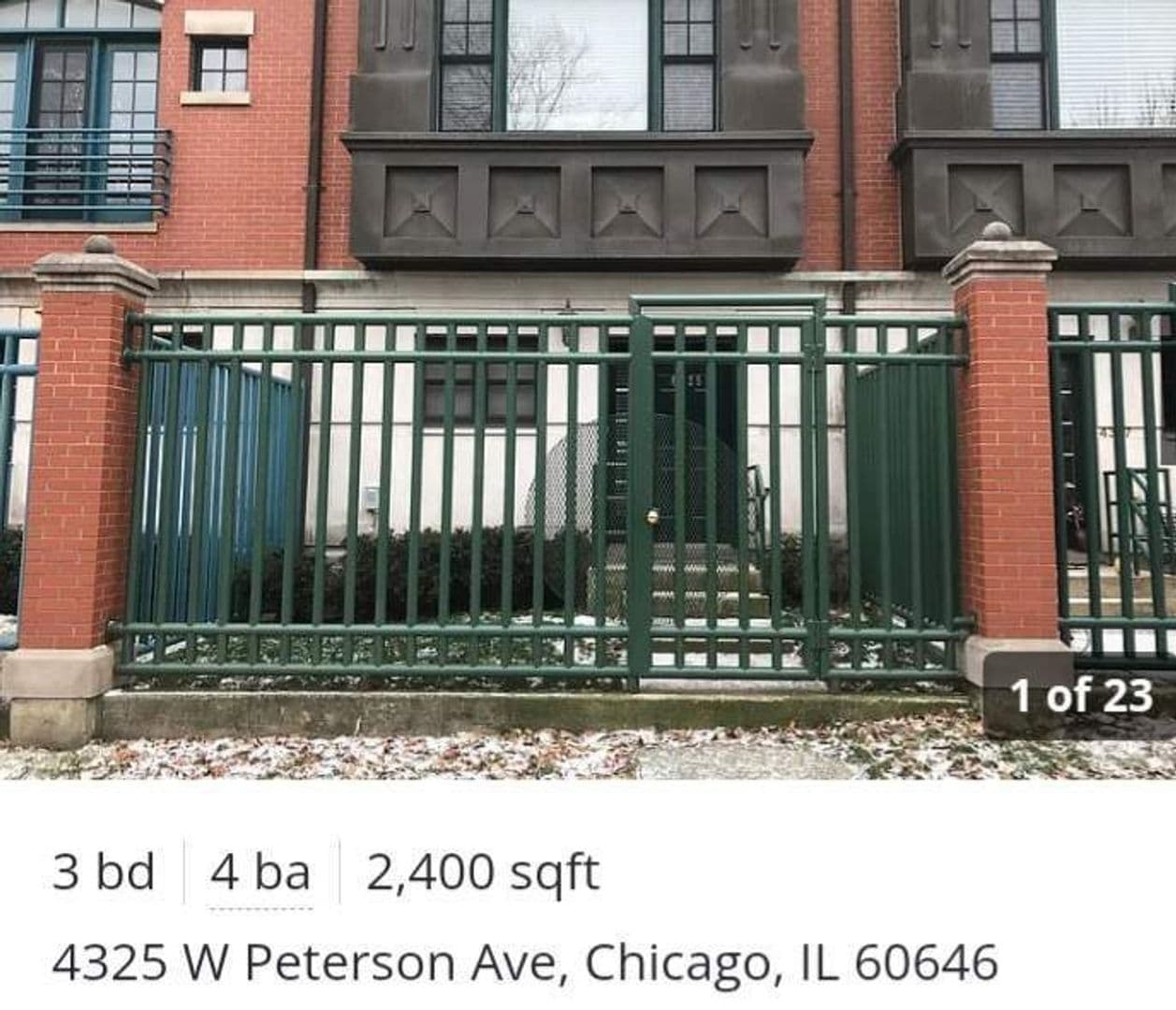 Chicago Townhome: 4325 W Peterson Ave