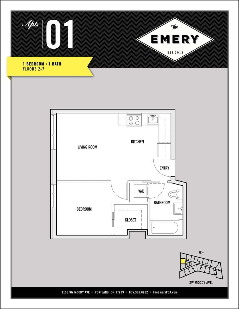 PORTLAND Apartment: 3155 S. MOODY AVE