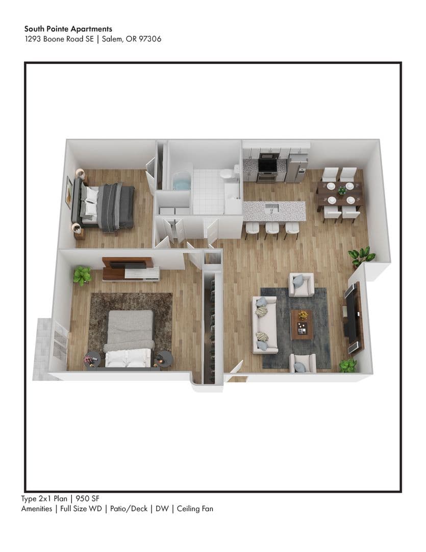 SALEM Apartment: 1291-1299 BOONE RD SE