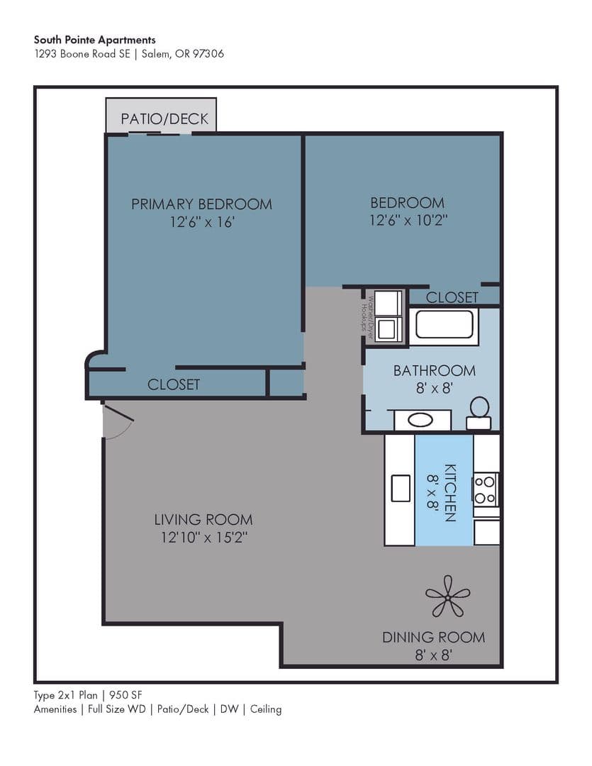 SALEM Apartment: 1291-1299 BOONE RD SE