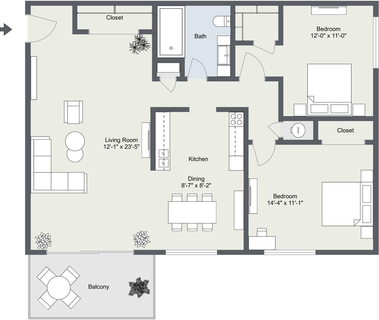 Council Bluffs Apartment: 800 N 34th Street #18