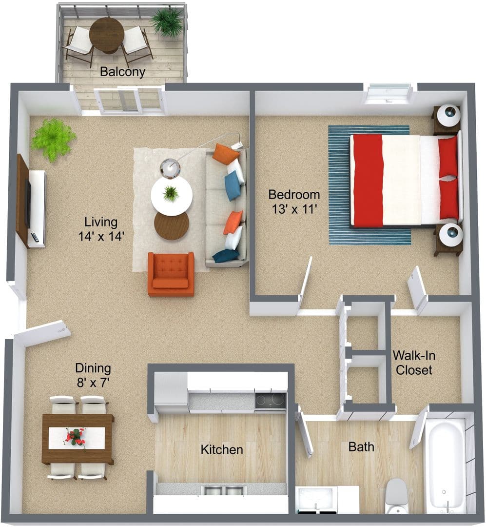 Omaha Apartment: 6917 Wright Plz