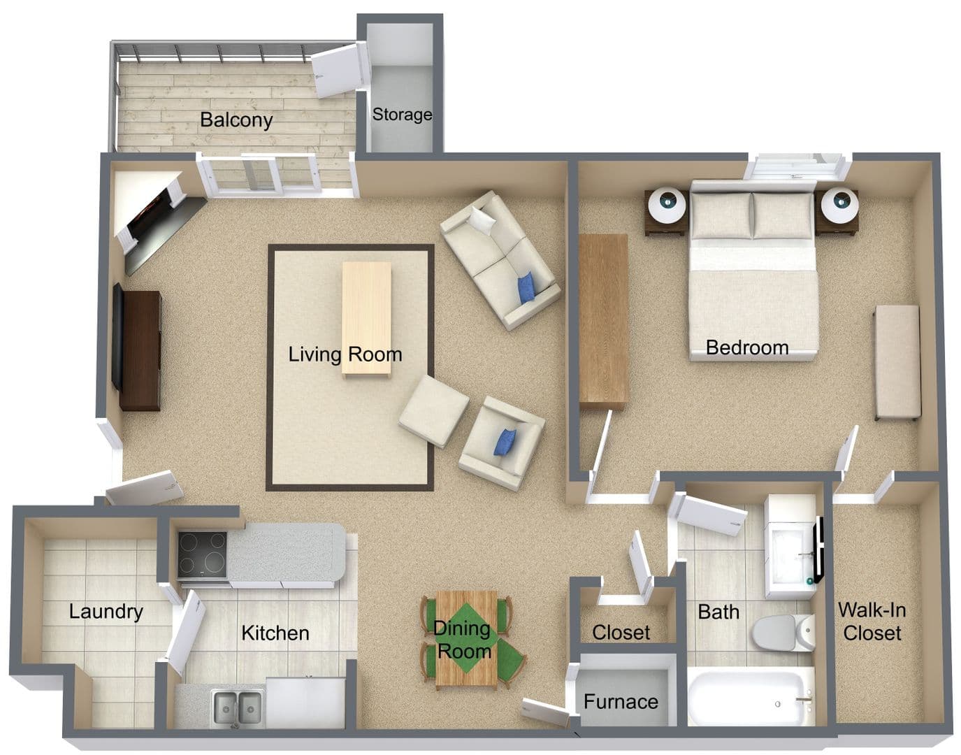 Omaha Apartment: 15551 Adams Street #101