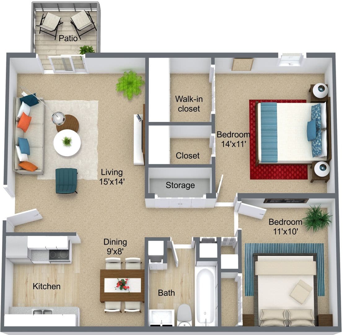 Omaha Apartment: 6917 Wright Plz