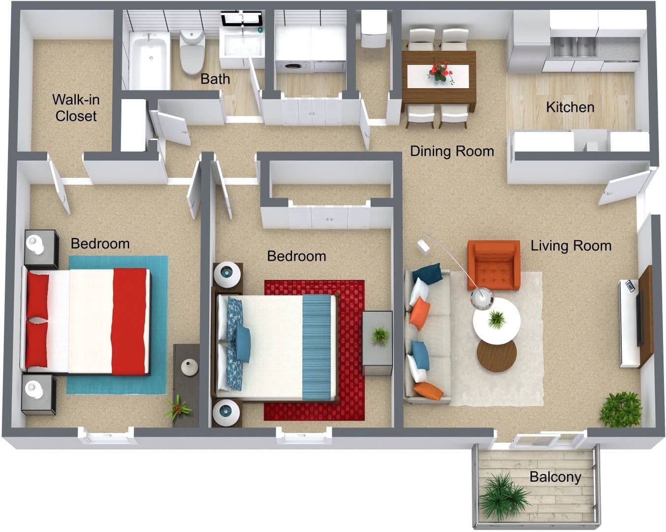 Bellevue Apartment: 14812 Normandy Blvd