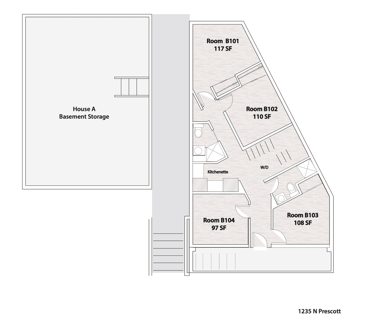 Portland Apartment: 1229 N Prescott Street