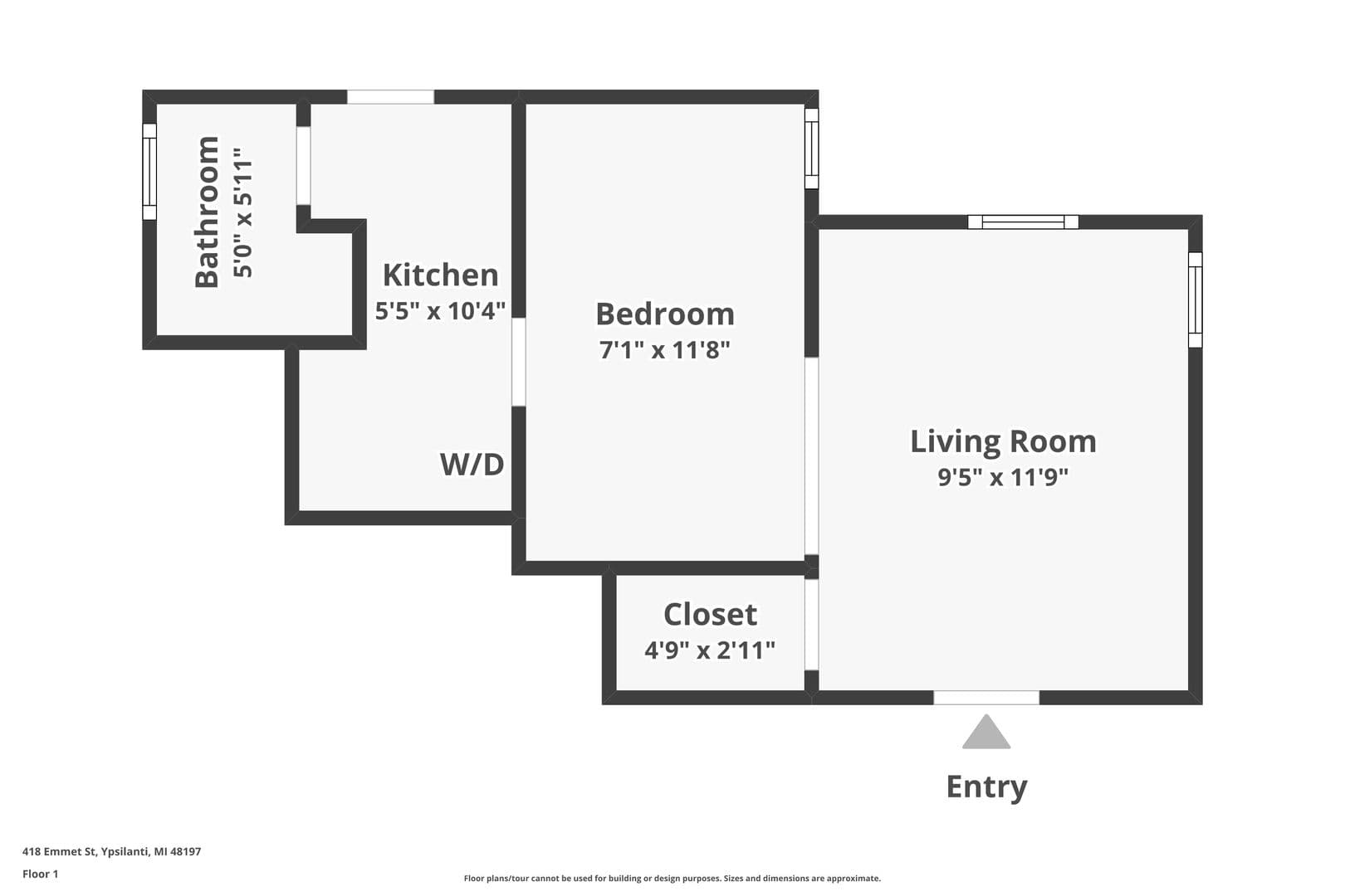 Ypsilanti Apartment: 418 Emmet St