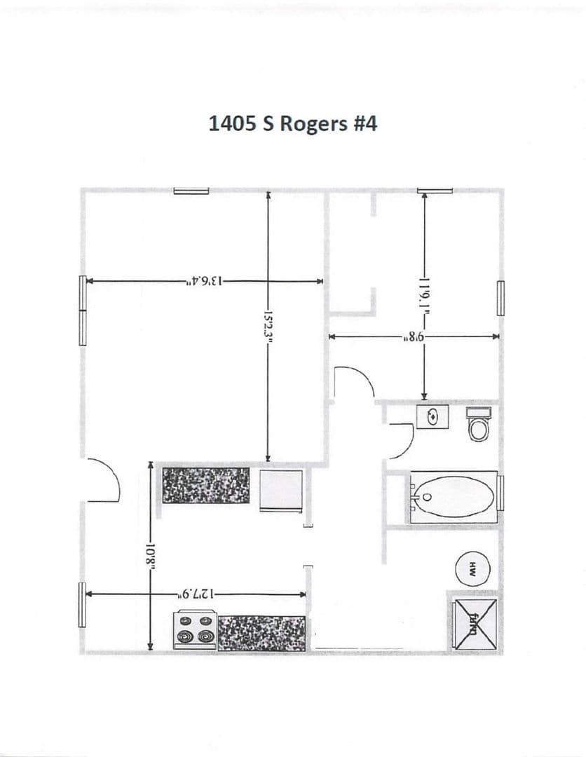 Bloomington Apartment: 1405 S Rogers St