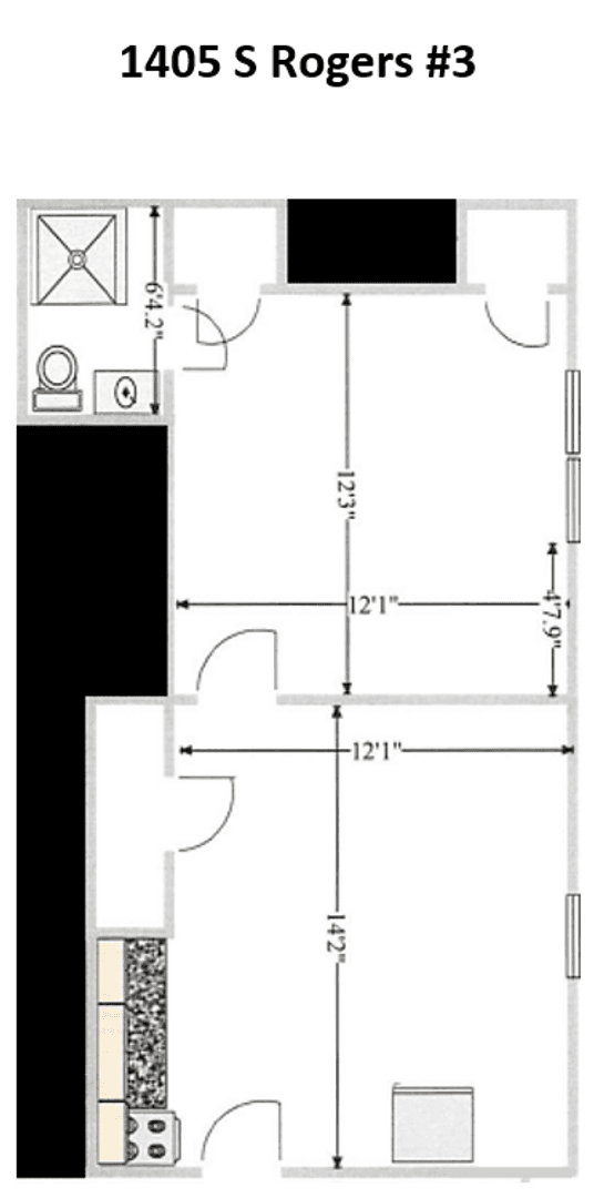 Bloomington Apartment: 1405 S Rogers St