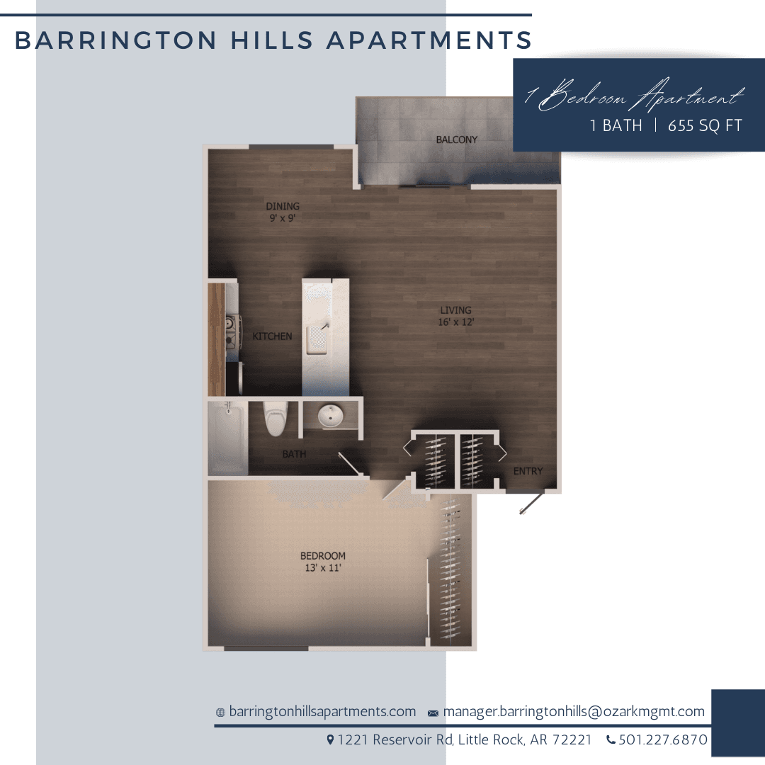 Little Rock Apartment: 1221 Reservoir Rd